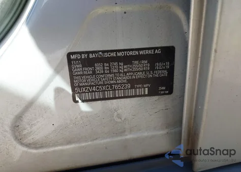 2012 BMW X5 xDrive35I/xDrive35I Premium/xDrive35I Sport Activity from USA, damaged, VIN 5UXZV4C5XCL765239